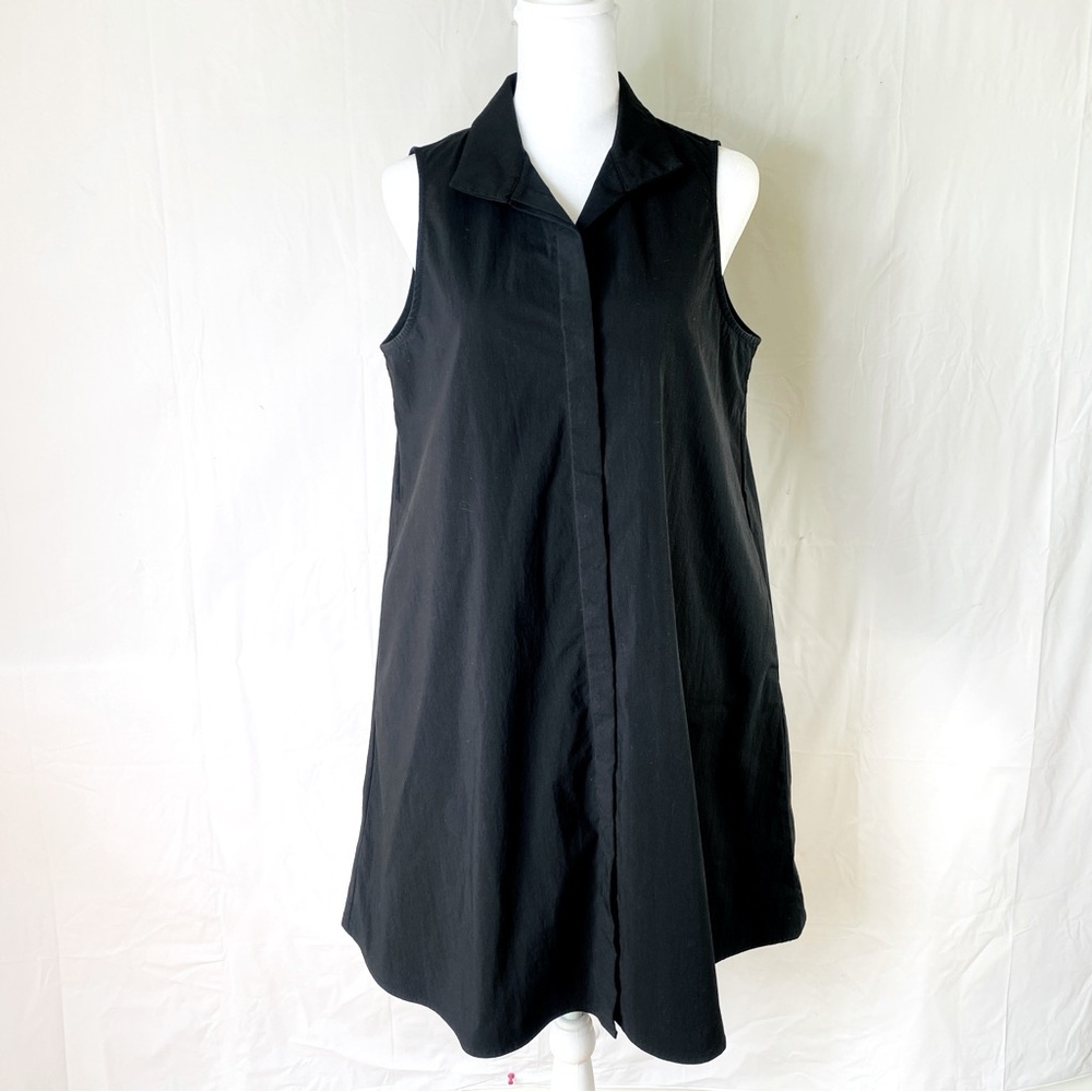 Tuckernuck Black Sleeveless Mini Dress with Stand Collar - Picture 9 of 13